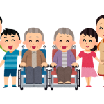 明るい家族イラスト