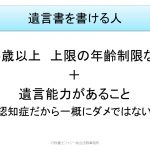 遺言書を書ける人