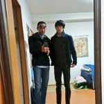 長男坊と僕（左）体型が良く似てます。
